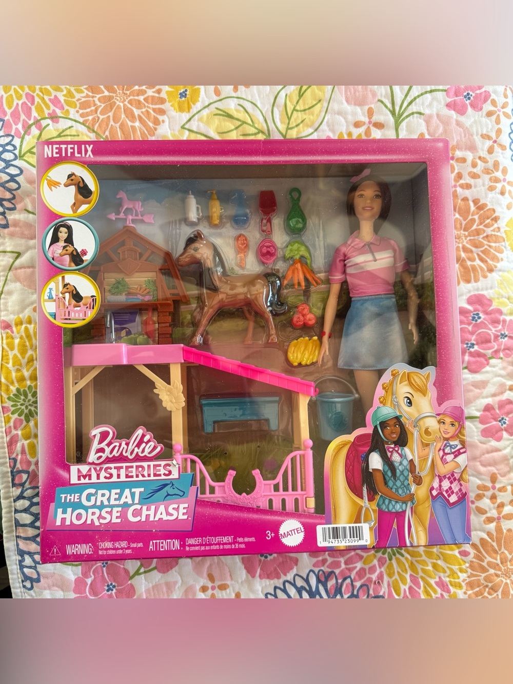 New Barbie Toy Stable Playset Inspired Mysteries: The Great Horse Chase